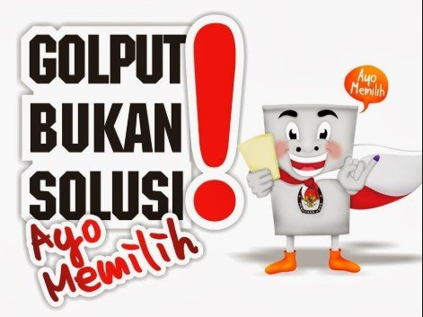 Ilustrasi anti golput