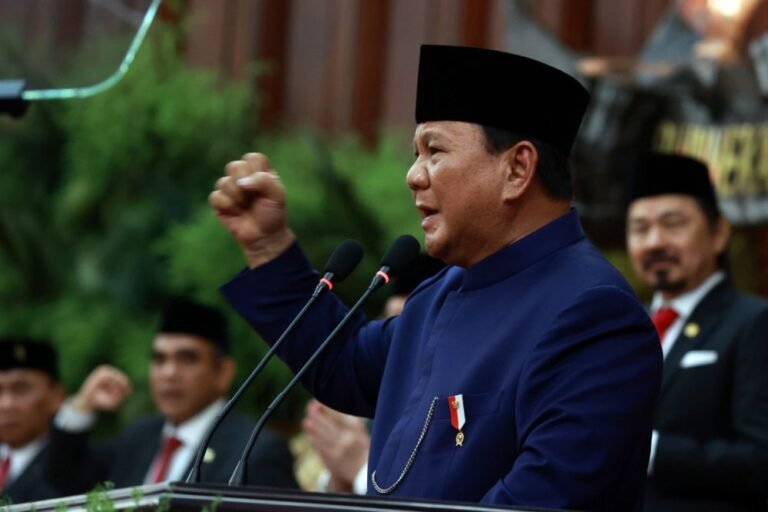 pidato perdana presiden prabowo su