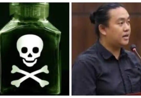 FOTO-Andrie-Yunus-disiram-air-keras-di-Salemba