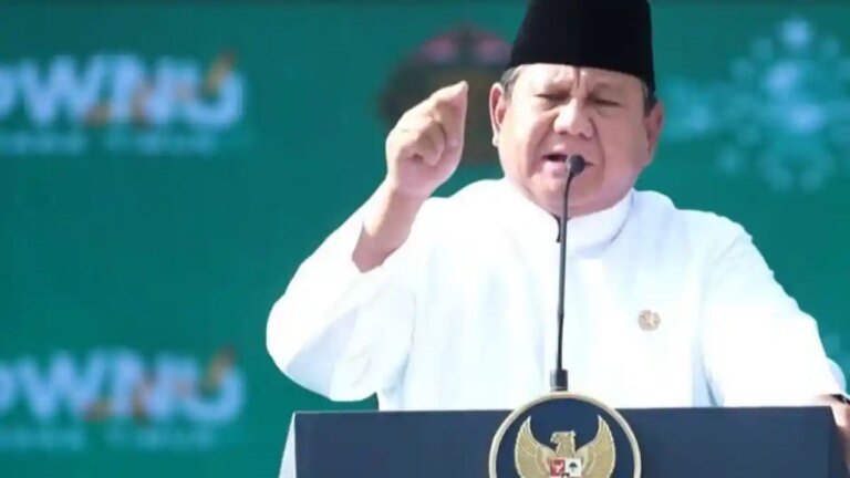Presiden-Prabowo-Subianto-saat-memberikan-sambutan-di-acara-NU